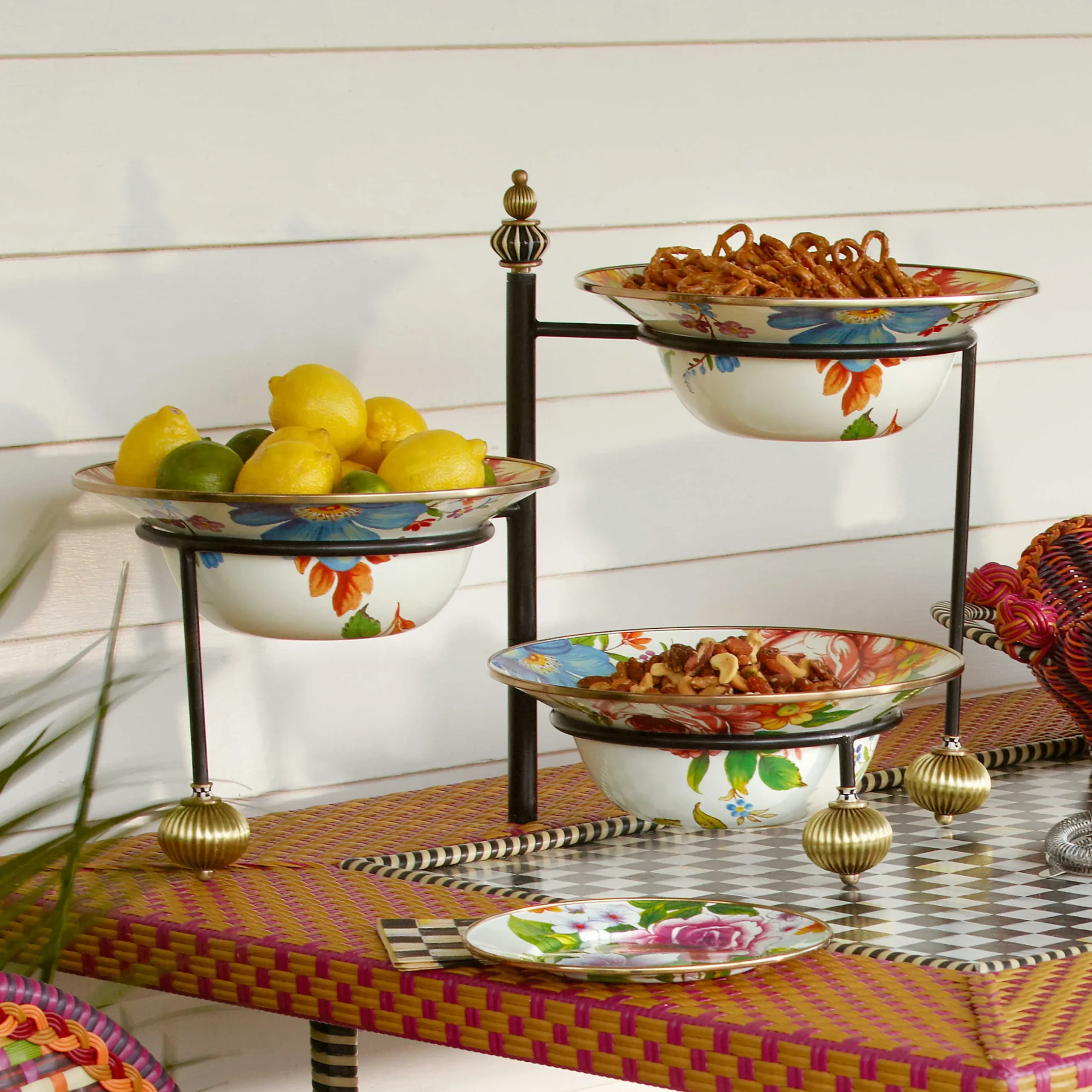 Table Accessories|Serveware|MacKenzie-Childs Serving Stand - Large