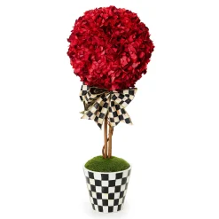 Greenery & Florals|Room Accents|MacKenzie-Childs Small Red Topiary Drop In