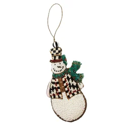 Holiday|MacKenzie-Childs Snowman Beaded Ornament