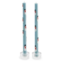 Holiday|Candles & Fragrances|MacKenzie-Childs Snowman Dinner Candles, Set of 2
