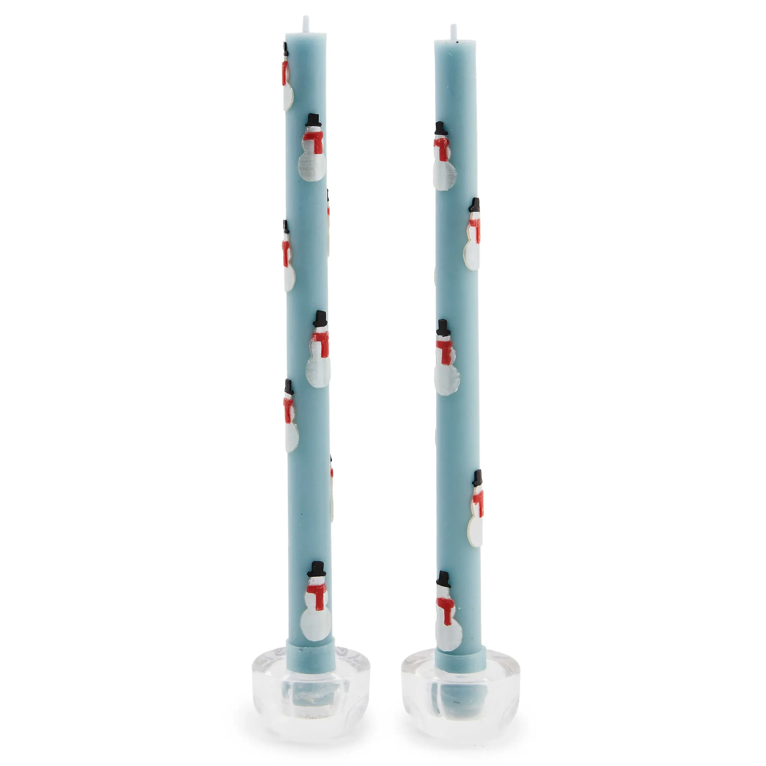 Holiday|Candles & Fragrances|MacKenzie-Childs Snowman Dinner Candles, Set of 2
