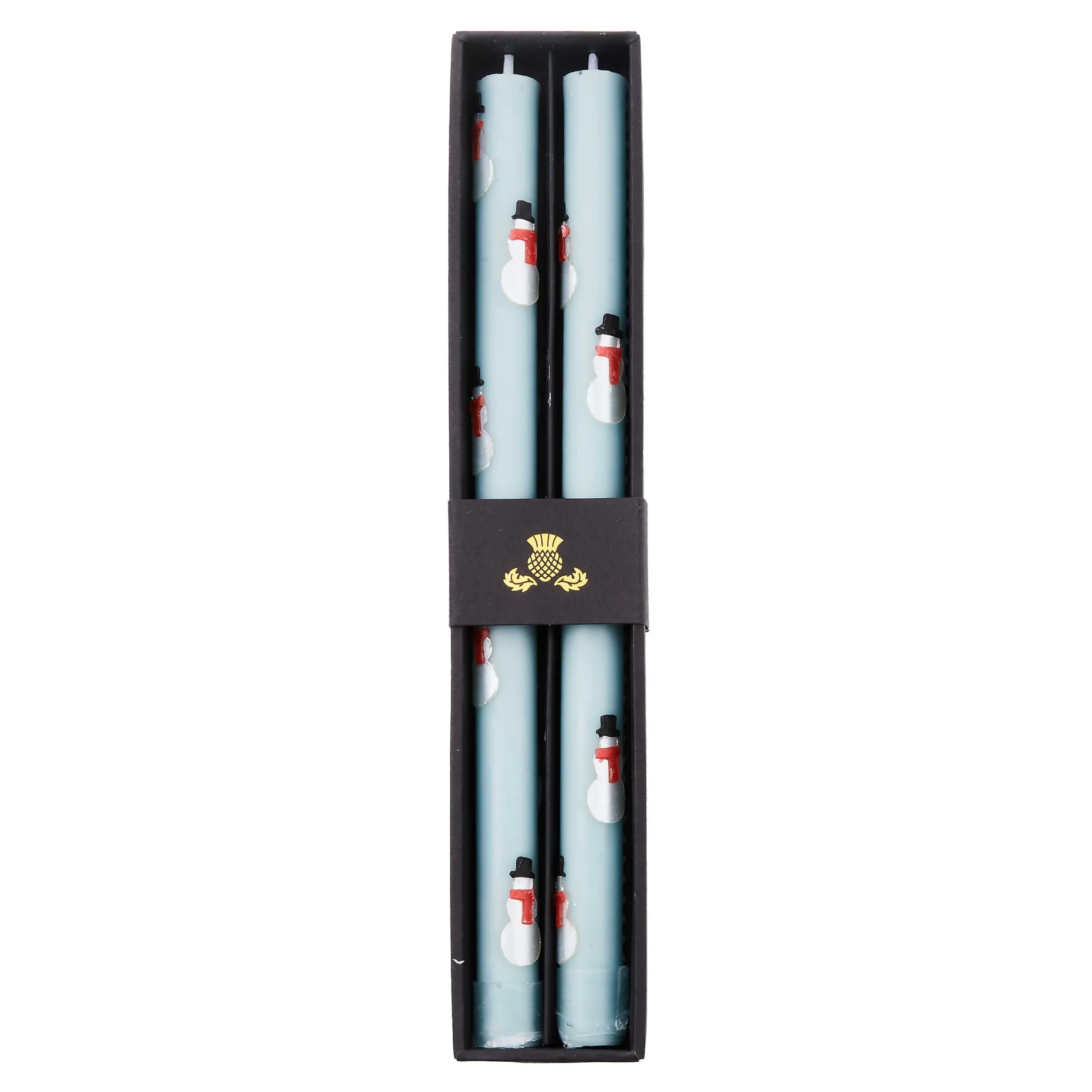 Holiday|Candles & Fragrances|MacKenzie-Childs Snowman Dinner Candles, Set of 2