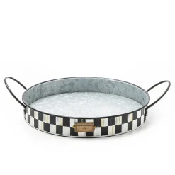 Bar Entertaining|Serveware|MacKenzie-Childs Spectator Galvanized Serving Trays, Set of 2