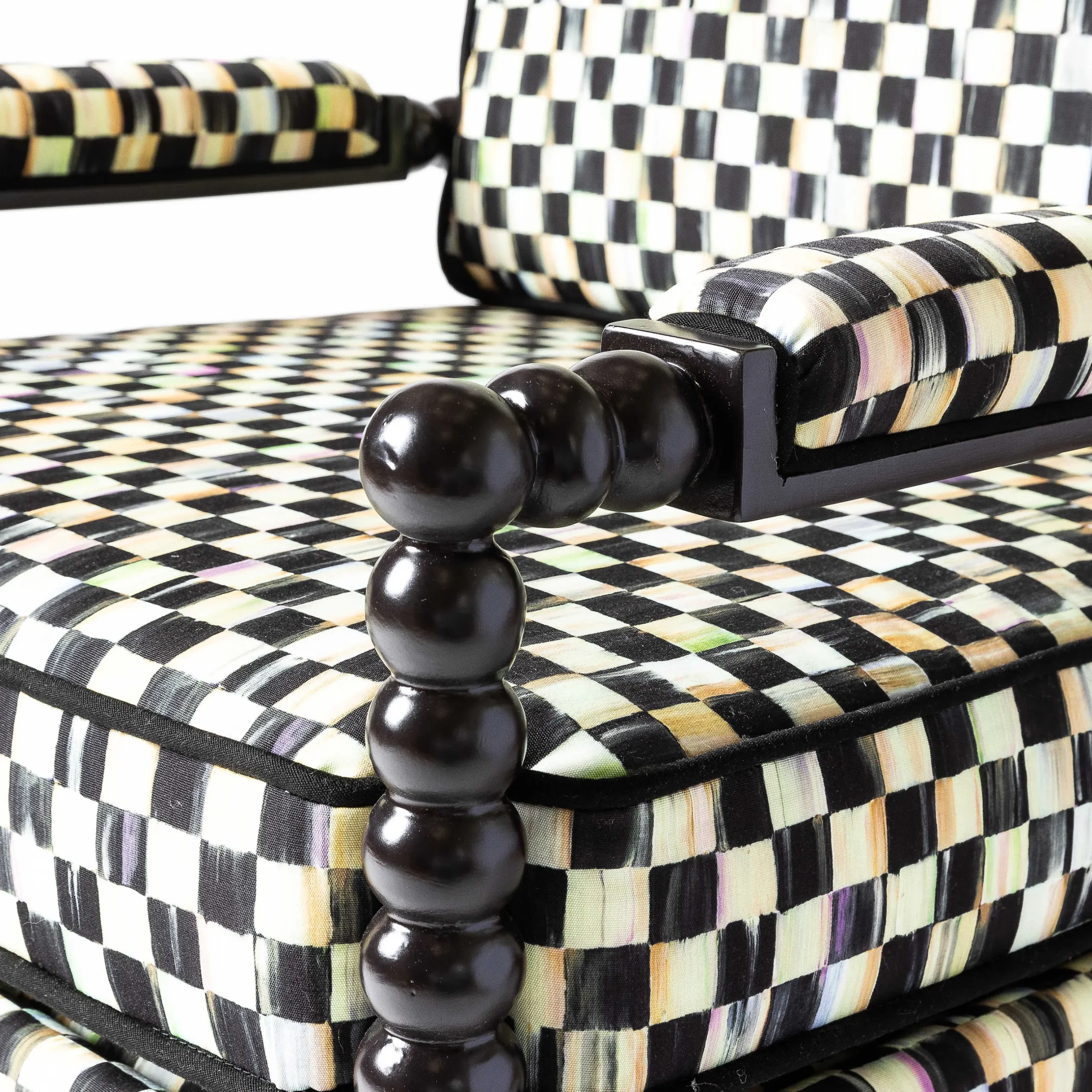 Outdoor|Spring|MacKenzie-Childs Spindle Check Outdoor Chair