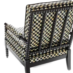 Outdoor|Spring|MacKenzie-Childs Spindle Check Outdoor Chair