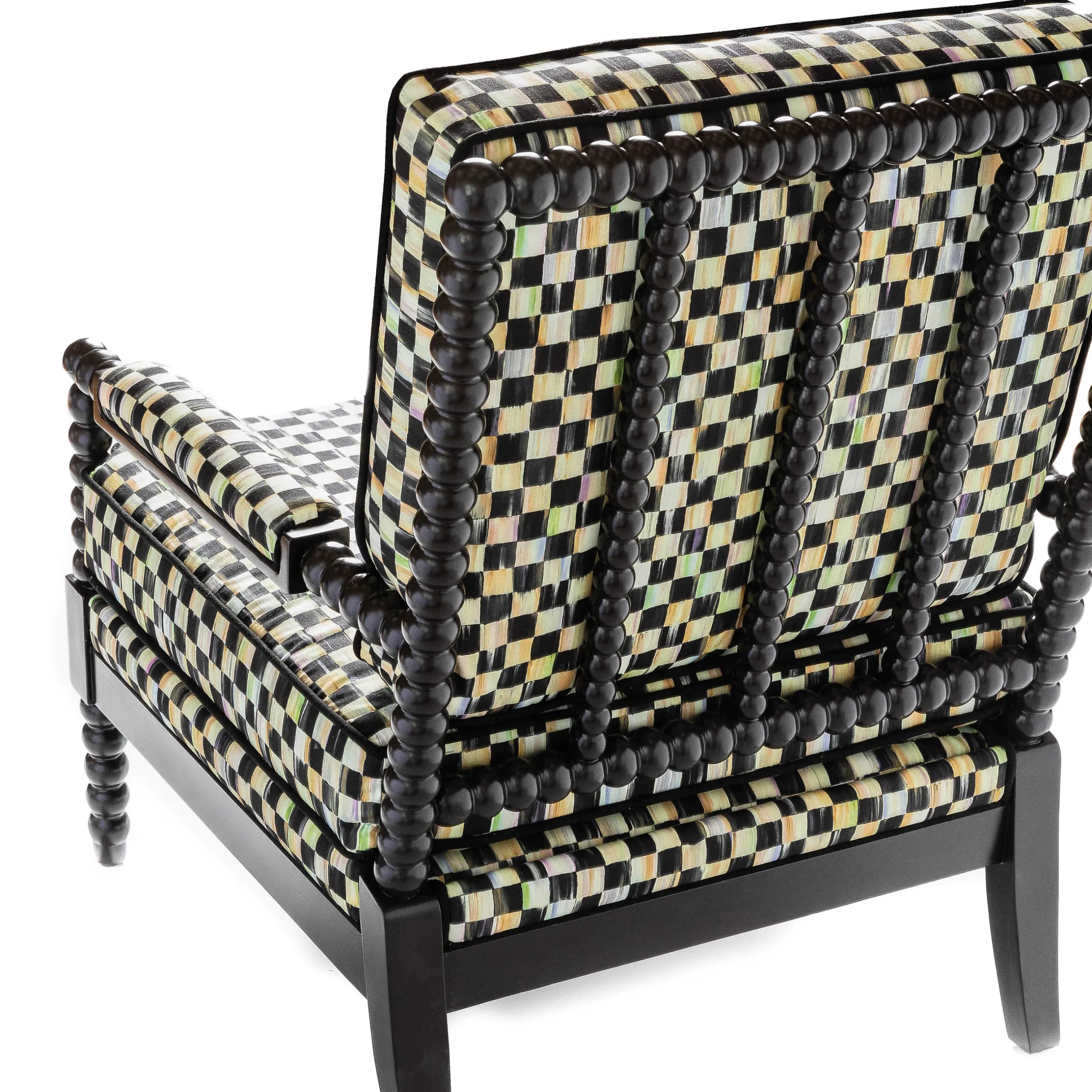 Outdoor|Spring|MacKenzie-Childs Spindle Check Outdoor Chair