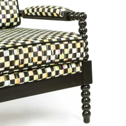 Outdoor|Spring|MacKenzie-Childs Spindle Check Outdoor Loveseat