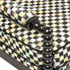 Outdoor|Spring|MacKenzie-Childs Spindle Check Outdoor Loveseat
