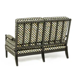 Outdoor|Spring|MacKenzie-Childs Spindle Check Outdoor Loveseat