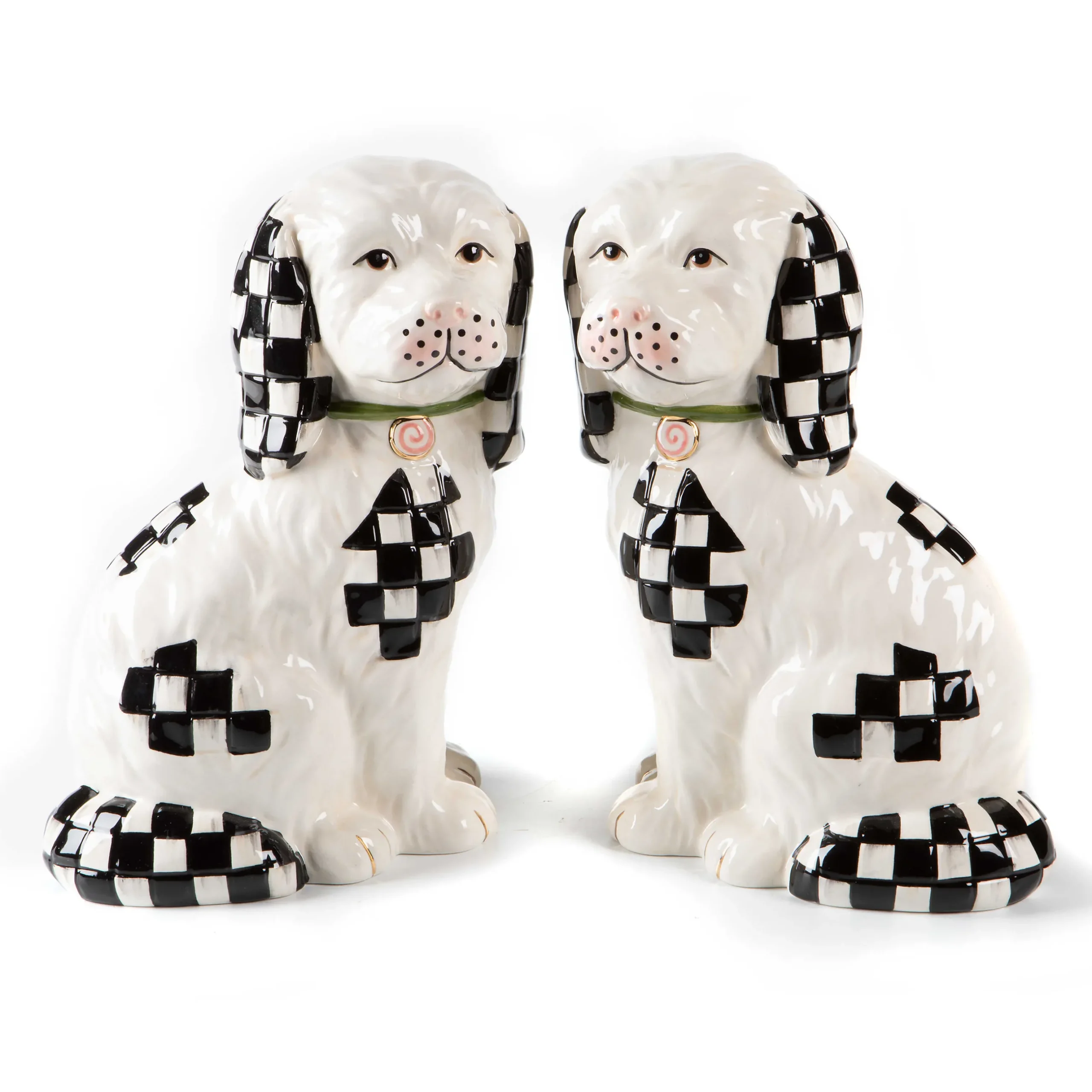 Spring|Room Accents|MacKenzie-Childs Staffordshire Dog Figures - Set of 2