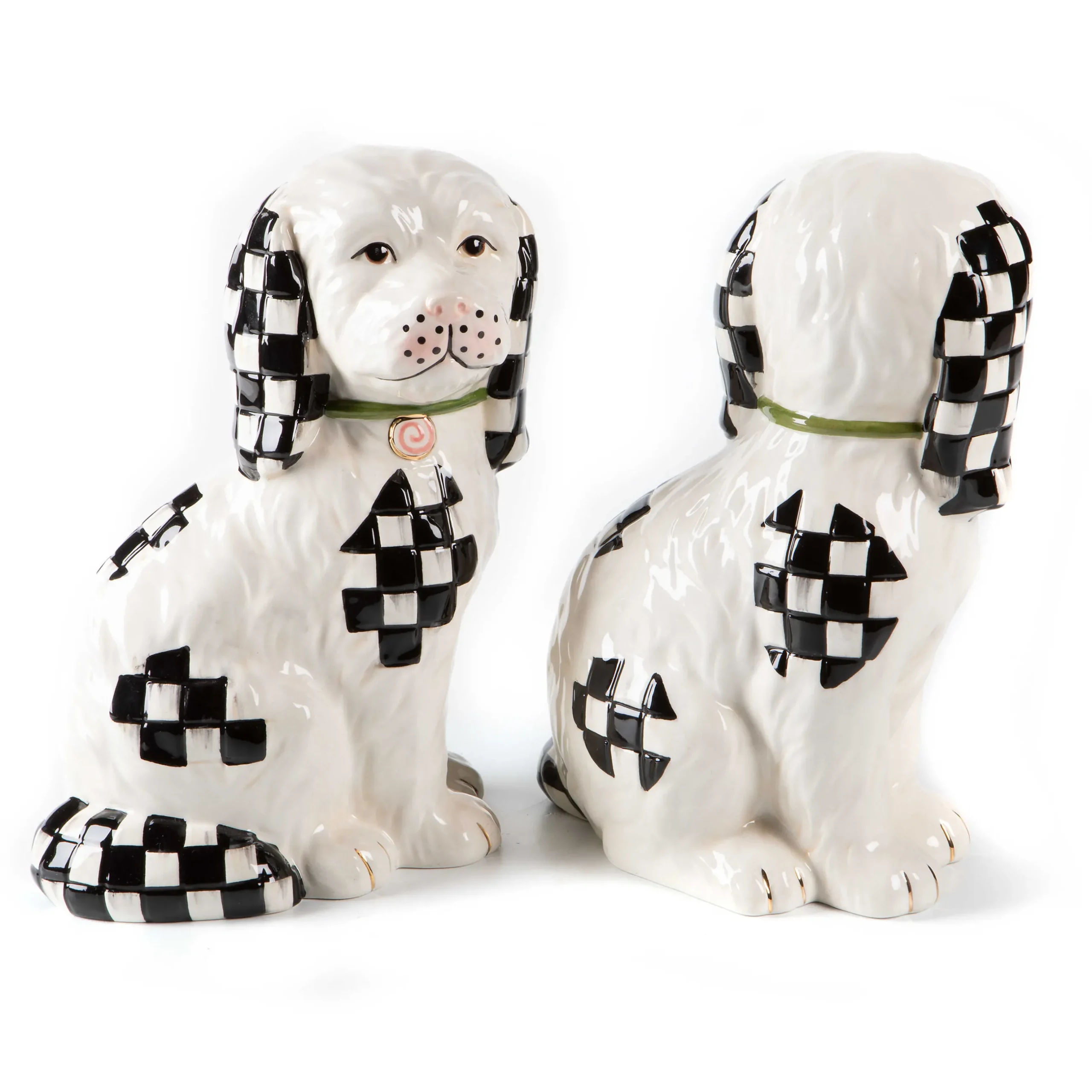 Spring|Room Accents|MacKenzie-Childs Staffordshire Dog Figures - Set of 2