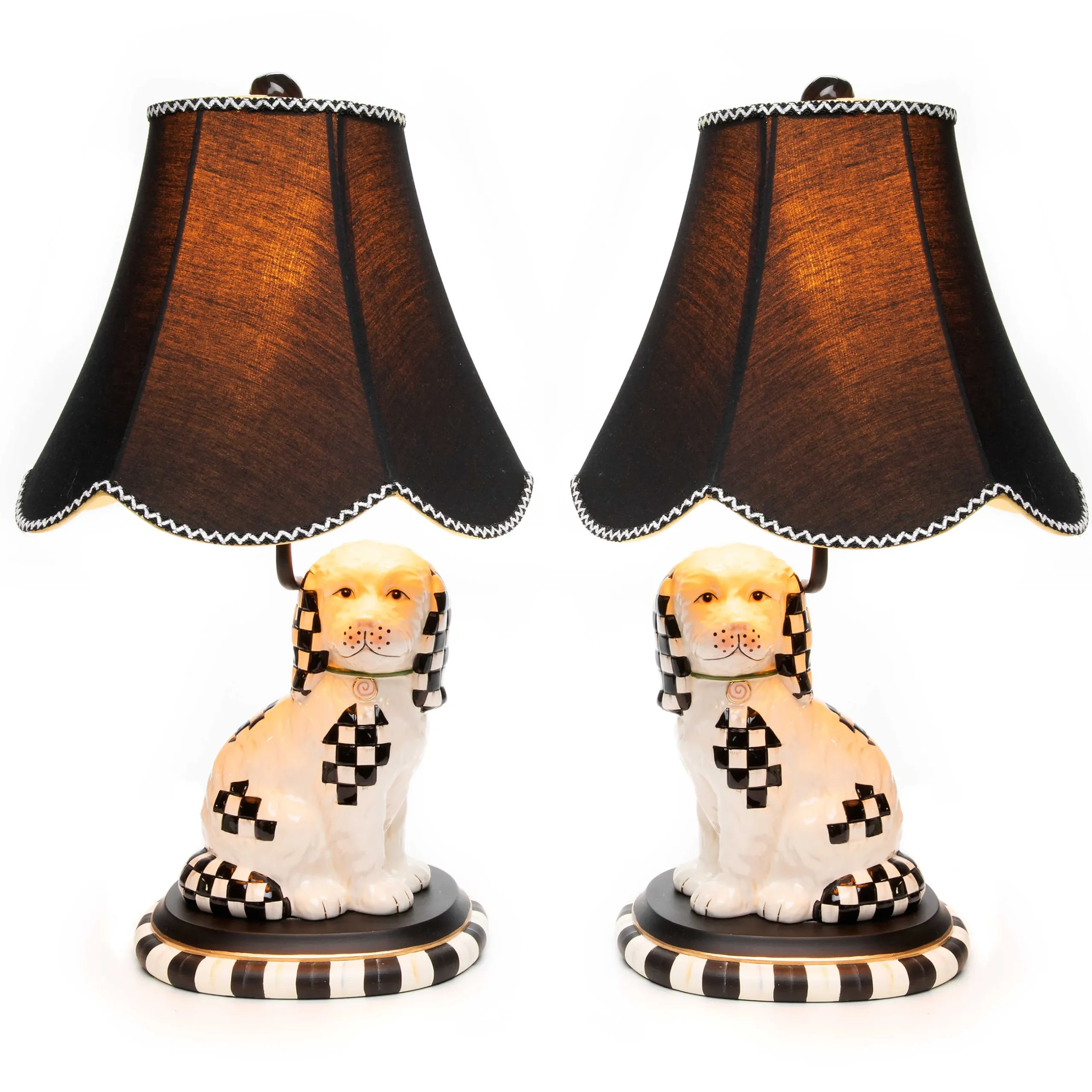 Lighting|MacKenzie-Childs Staffordshire Dog Lamps, Set of 2
