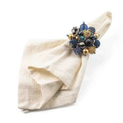 Holiday|Kitchen & Dining Sets|MacKenzie-Childs Starry Night Beaded Napkin Rings, Set of 4