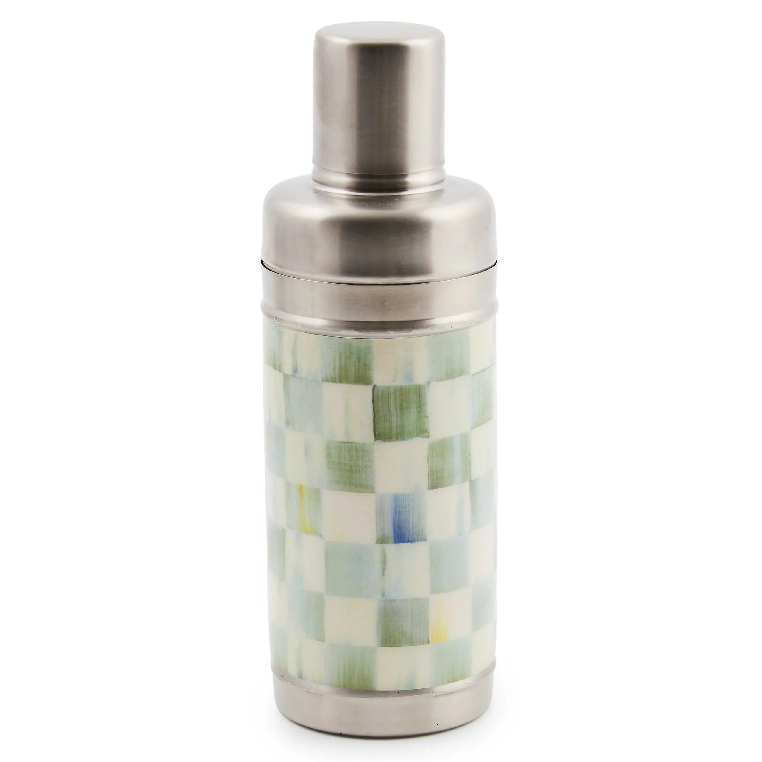 Fall Entertaining|Bar Entertaining|MacKenzie-Childs Sterling Check 3260 Cocktail Shaker