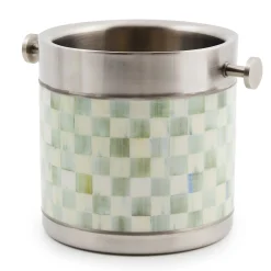 Fall Entertaining|Bar Entertaining|MacKenzie-Childs Sterling Check 3260 Ice Bucket