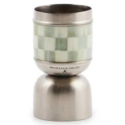 Fall Entertaining|Bar Entertaining|MacKenzie-Childs Sterling Check 3260 Jigger
