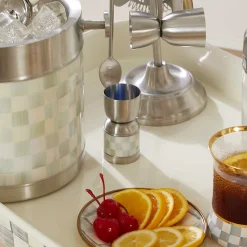 Fall Entertaining|Bar Entertaining|MacKenzie-Childs Sterling Check 3260 Jigger