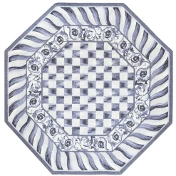 Rugs|MacKenzie-Childs Sterling Check 6' Octagon Rug