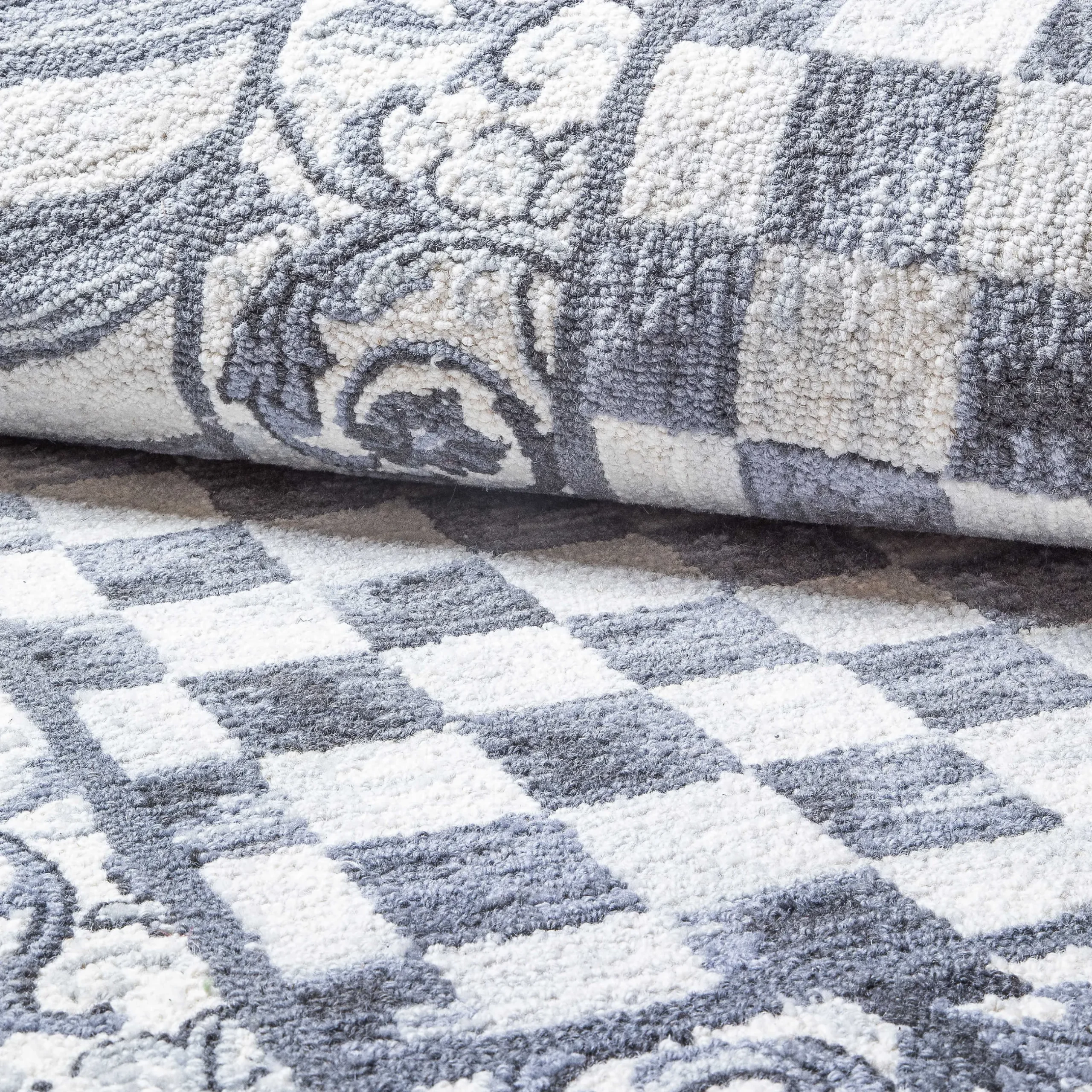 Rugs|MacKenzie-Childs Sterling Check 6' Octagon Rug