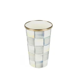 Bar Entertaining|Dinnerware & Flatware|MacKenzie-Childs Sterling Check 10 Ounce Tumbler