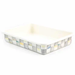 Fall Entertaining|Cookware & Bakeware|MacKenzie-Childs Sterling Check 9 x 13 Baking Pan