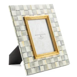 Room Accents|MacKenzie-Childs Sterling Check 5 x 7 Frame