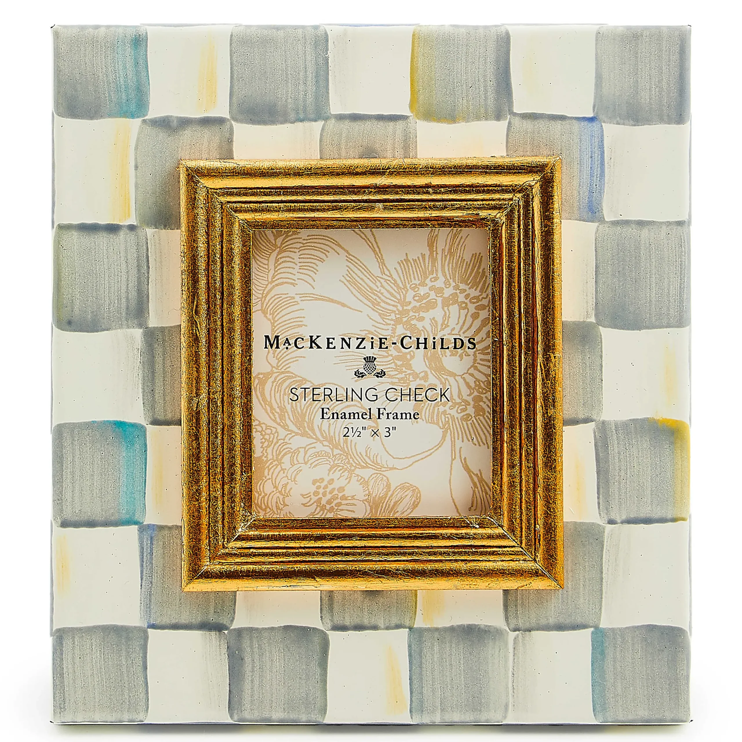 Room Accents|MacKenzie-Childs Sterling Check 2.5 x 3 Frame