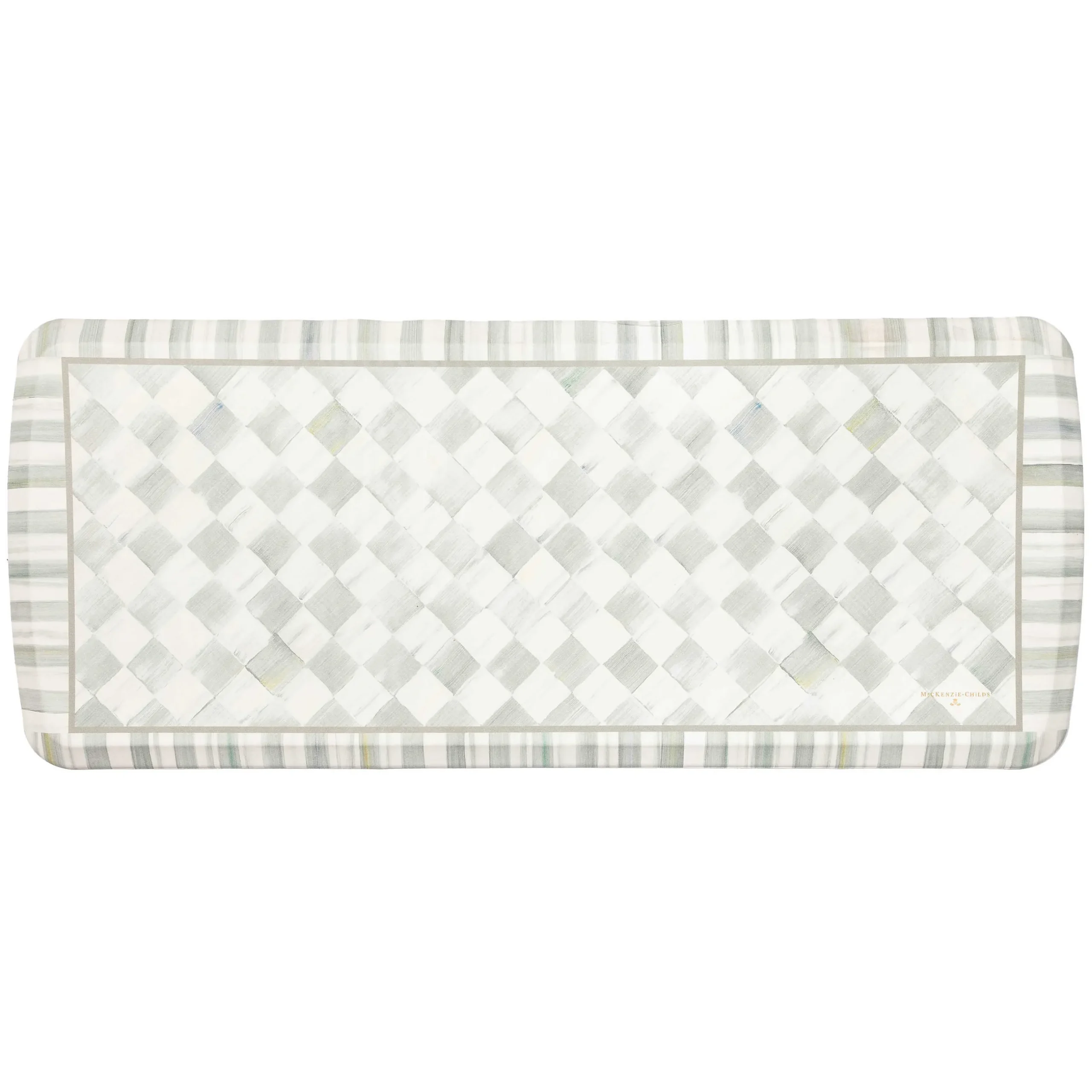 Rugs|MacKenzie-Childs Sterling Check 20 x 48 GelPro Comfort Mat