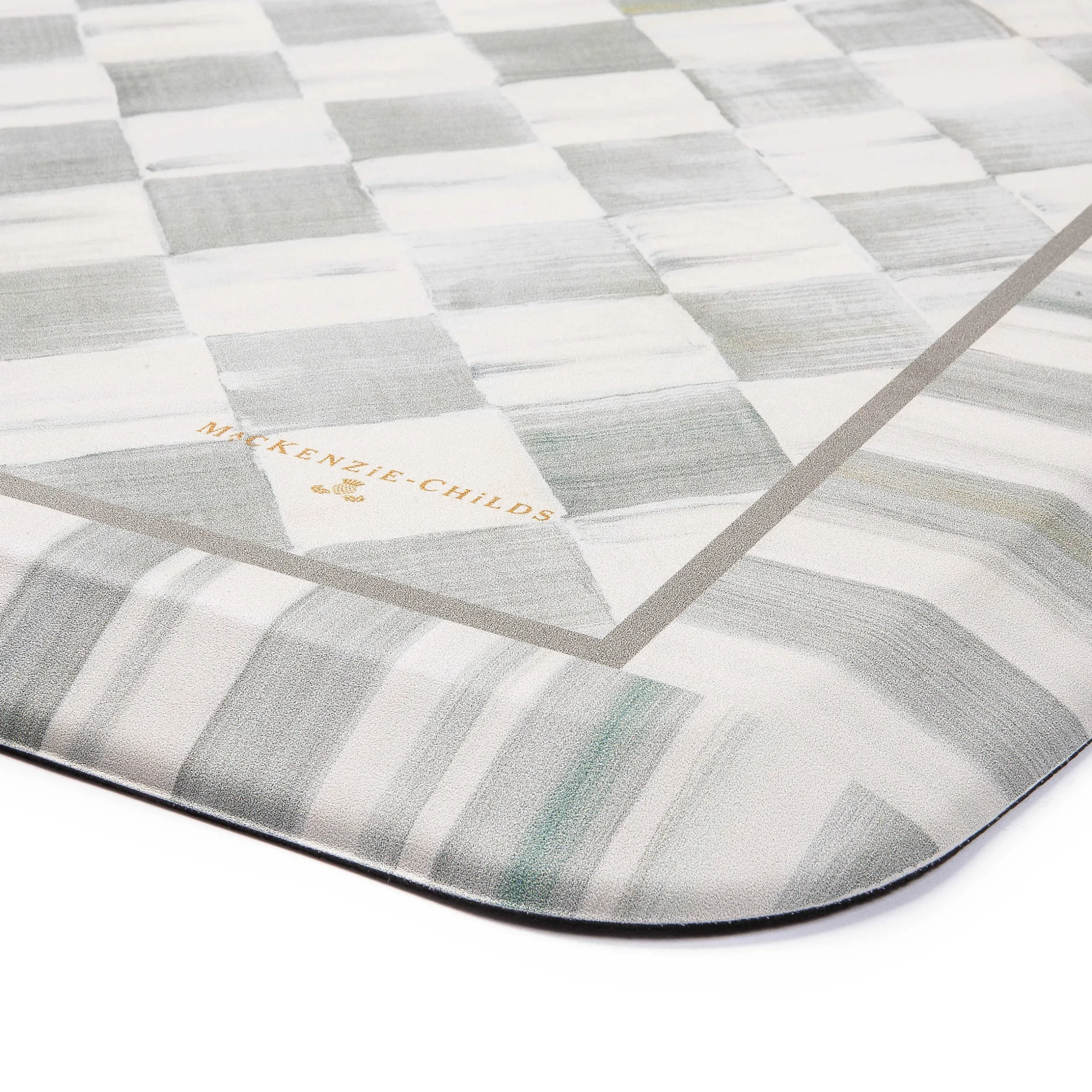 Rugs|MacKenzie-Childs Sterling Check 20 x 72 GelPro Comfort Mat