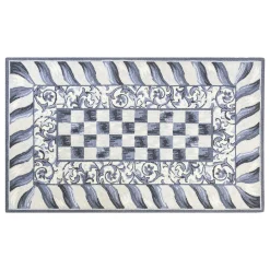 Rugs|MacKenzie-Childs Sterling Check 3' x 5' Rug