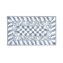 Rugs|MacKenzie-Childs Sterling Check 3' x 5' Rug