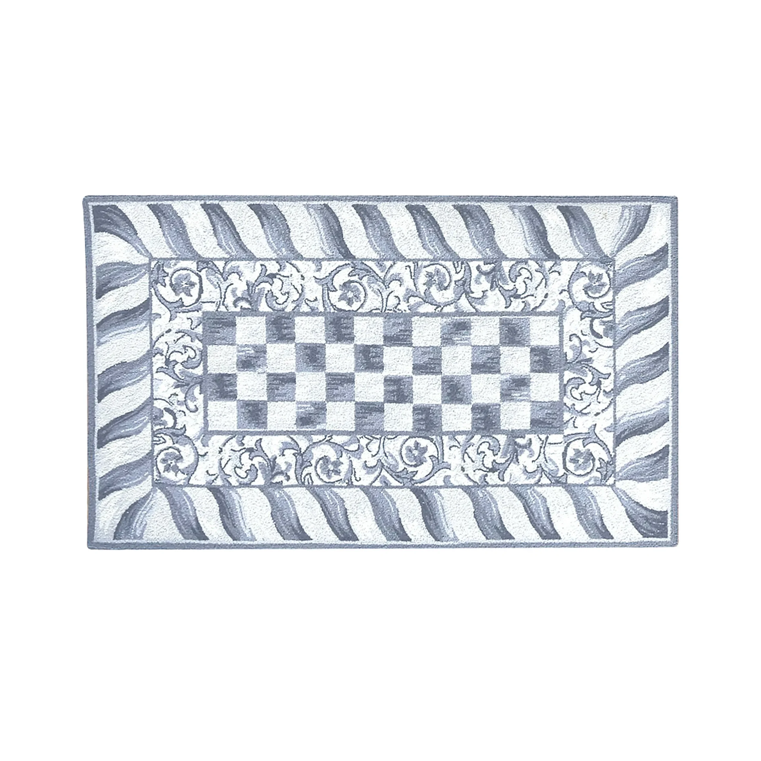 Rugs|MacKenzie-Childs Sterling Check 3' x 5' Rug