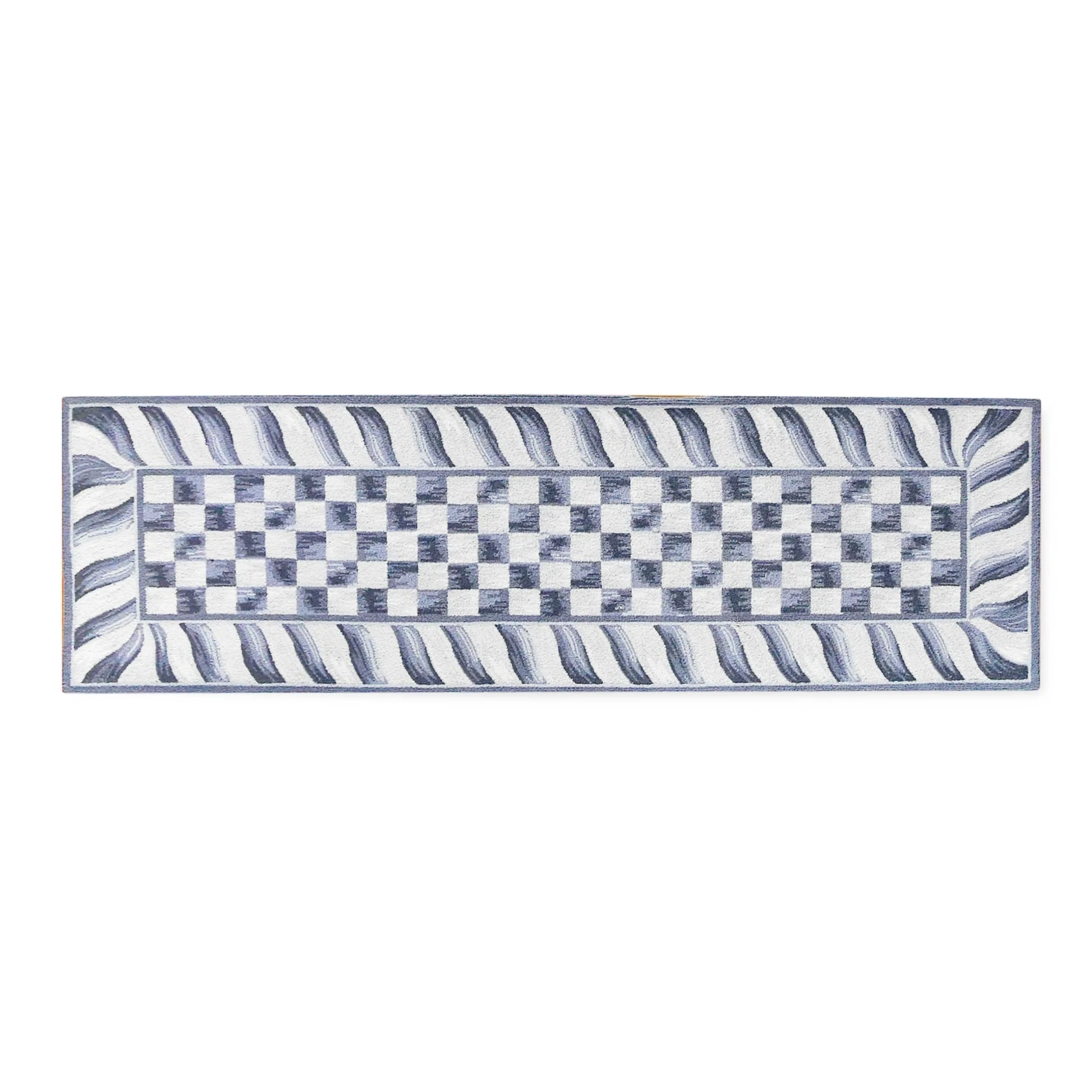 Rugs|MacKenzie-Childs Sterling Check 2'6 x 8' Runner