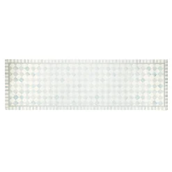 Rugs|MacKenzie-Childs Sterling Check 2'6 x 8' Runner Floor Mat
