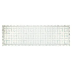 Rugs|MacKenzie-Childs Sterling Check 2'6 x 8' Runner Floor Mat
