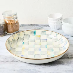 Serveware|MacKenzie-Childs Sterling Check Abundant Bowl