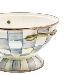 Serveware|MacKenzie-Childs Sterling Check Almost Everything Bowl