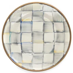 Bar Entertaining|Serveware|MacKenzie-Childs Sterling Check Appetizer Plates, Set of 4