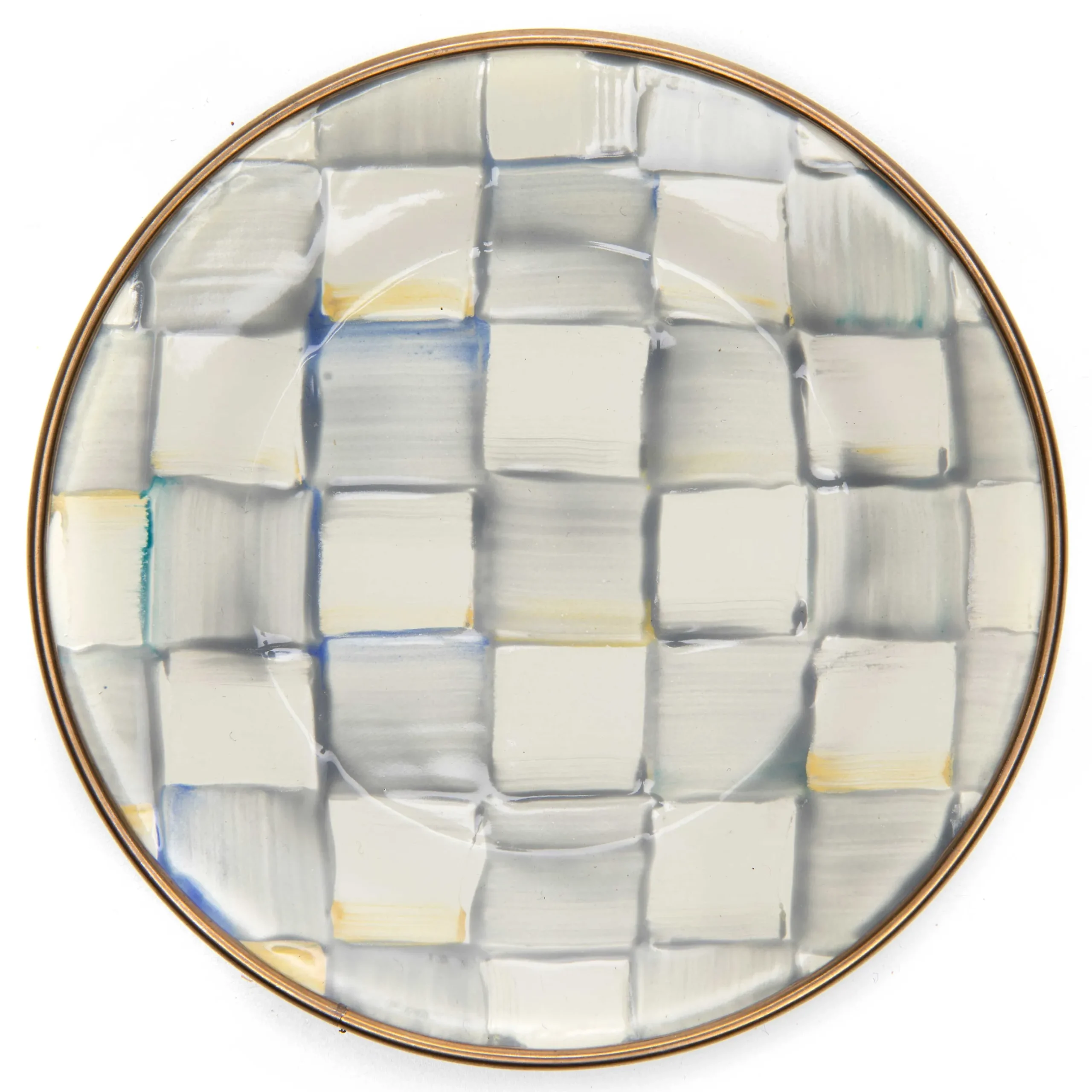 Bar Entertaining|Serveware|MacKenzie-Childs Sterling Check Appetizer Plates, Set of 4
