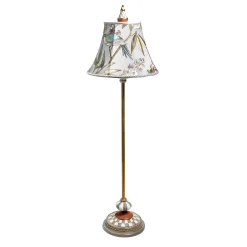 Lighting|MacKenzie-Childs Sterling Check Atelier Floor Lamp