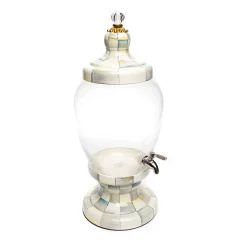 Bar Entertaining|Serveware|MacKenzie-Childs Sterling Check Beverage Hostess