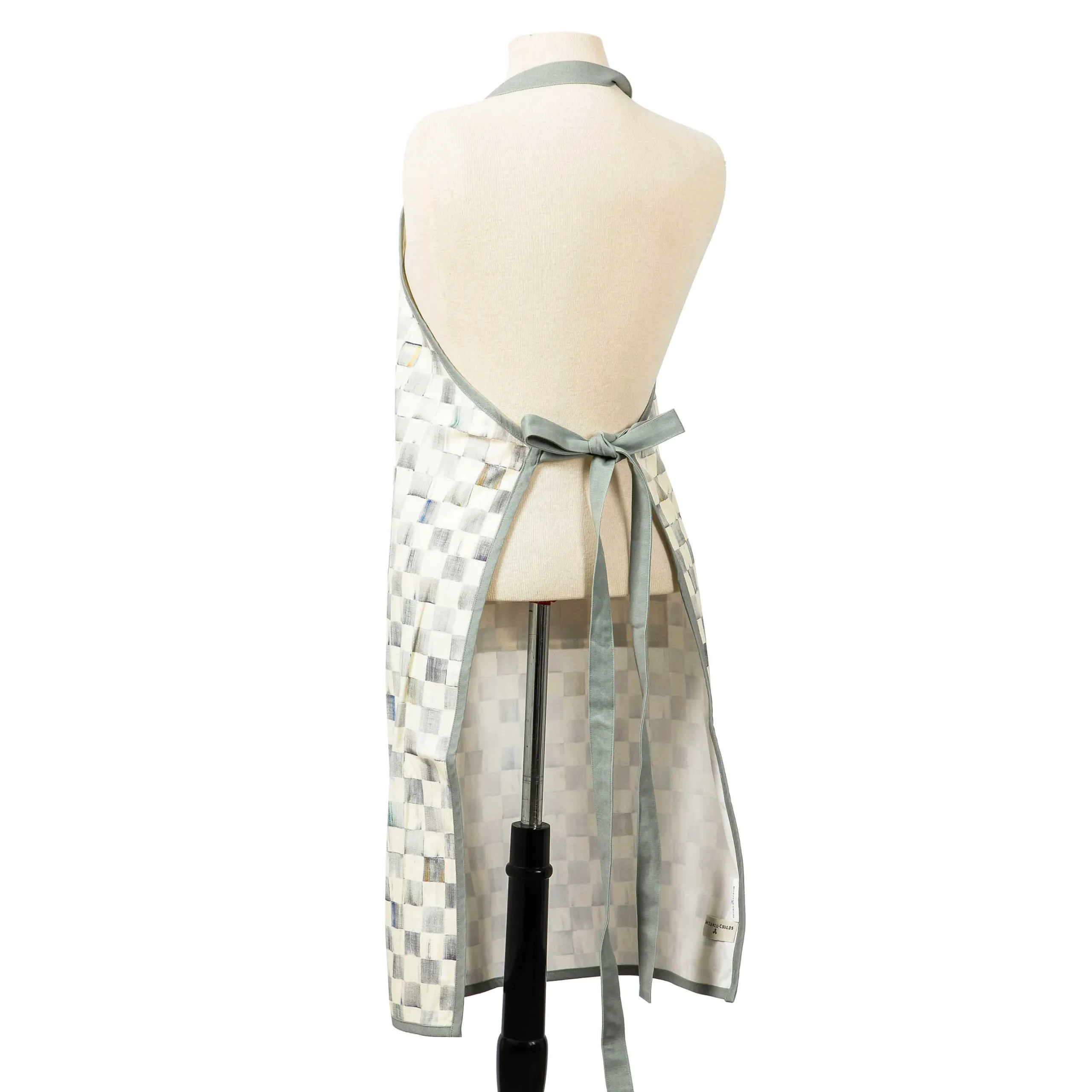 Accessories|Kitchen & Table Linens|MacKenzie-Childs Sterling Check Bistro Apron