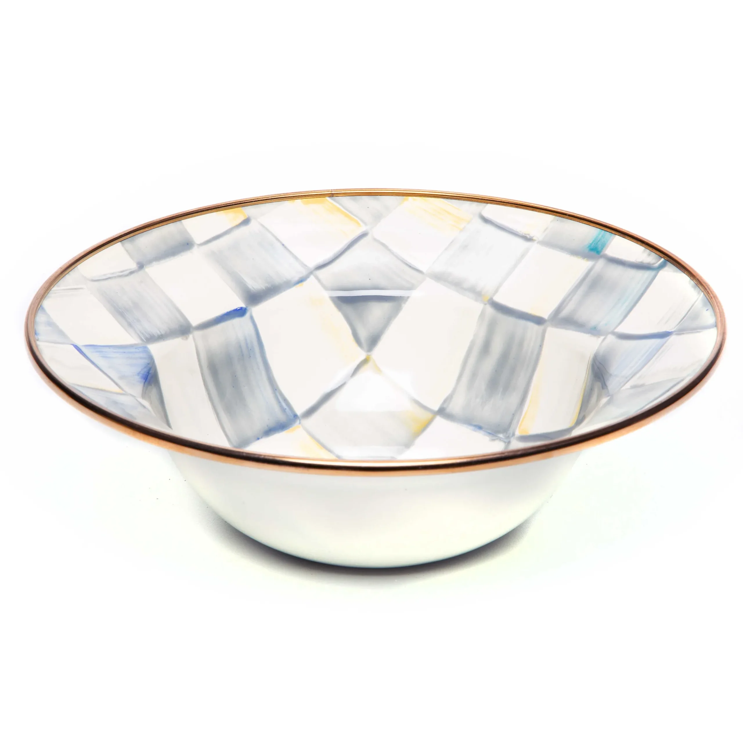 Dinnerware & Flatware|MacKenzie-Childs Sterling Check Breakfast Bowl