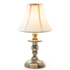Lighting|MacKenzie-Childs Sterling Check Candlestick Lamp