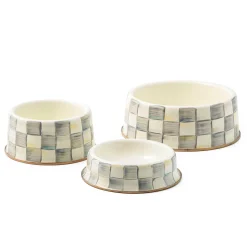 Accessories|MacKenzie-Childs Sterling Check Cat Dish