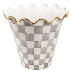 Spring|The Fall Shop|MacKenzie-Childs Sterling Check Ceramic Jumbo Garden Pot