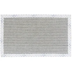 Rugs|MacKenzie-Childs Sterling Check Chunky Sisal Wool Grey 3' x 5' Rug