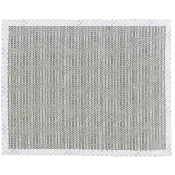 Rugs|MacKenzie-Childs Sterling Check Chunky Sisal Wool Grey 6' x 9' Rug
