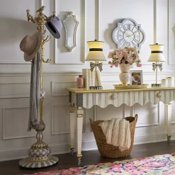 Entryway Furniture|MacKenzie-Childs Sterling Check Coat Perch