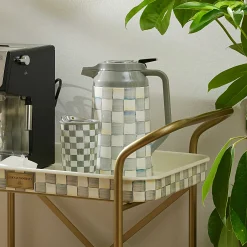 The Coffee Shop|Serveware|MacKenzie-Childs Sterling Check Coffee Carafe